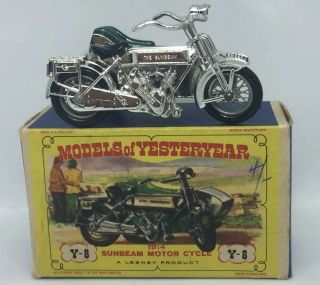 Matchbox Yesteryear Y8 B2 Sunbeam Motorcycle W Htf Type D2 Box