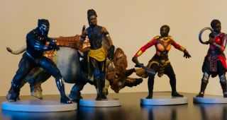 Disney Marvel Black Panther Action Figure 6 Pc Set - No Box