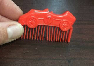 Vintage G1 My Little Pony Boy Big Brother Wigwam Red Race Car Comb