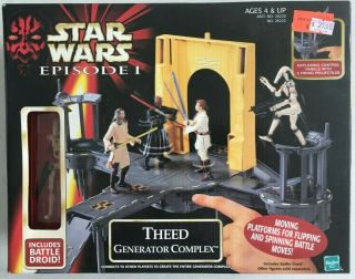 Star Wars Episode I Theed Generator Complex Playset Hasbro Jedi Disney Sith