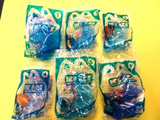 Mcdonalds 2012 Complete Set 6 Ice Age Continental Drift Movie Toys W/packages