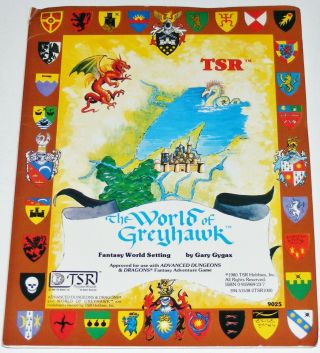 Tsr Advanced Dungeon & Dragons Ad&d Module World Of Greyhawk 1980 Gary Gygax