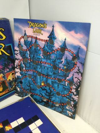Vintage 1983 Dragon ' s Lair Board Game Milton Bradley Complete Shape 3