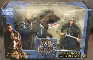 Aragorn With Brego - The Lord Of The Rings The Return Of The King Toybiz 2003