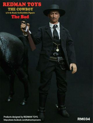 Redman Toys Lee Van Cleef The Good,  Bad,  & Ugly 1/6 Bad Cowboy RM034 USA 6