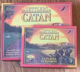 Complete The Settlers Of Catan Board Game 3061,  3062 5 - 6 Player Extension Sh