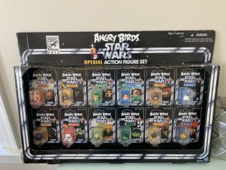 Star Wars Angry Birds 2013 Sdcc Comic Con 12 Character Special Action Figure Set
