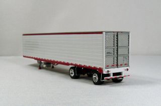 DCP 1/64 UTILITY SPREAD AXLE REEFER WHITE & RED TRAILER DIECAST PROMOTIONS 2