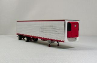 DCP 1/64 UTILITY SPREAD AXLE REEFER WHITE & RED TRAILER DIECAST PROMOTIONS 7