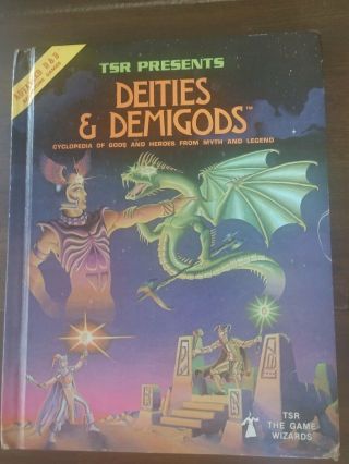 Tsr Deities Demigods Hardback Dungeons And Dragons.  128 Page Version.