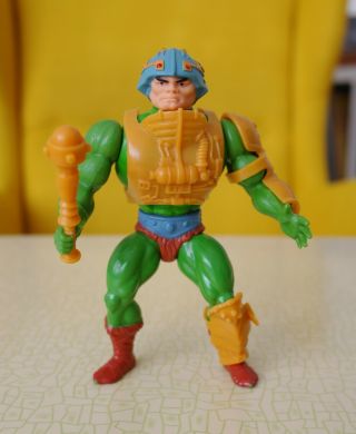 Motu 1981 Red Dots Man - At - Arms 8 - Back Taiwan Masters Of The Universe He - Man