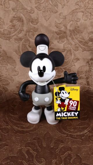 Disney Mickey 90th Anniversary Steamboat Willie Collectible Action Figure