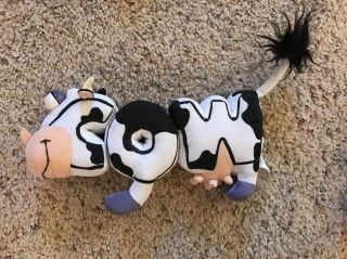 Pbs Word World Magnetic Animal Plush Cow Pull Apart Letters Tv Show Euc P1
