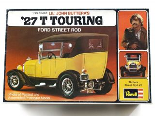 1927 ’27 T Touring Ford Street Rod Lil John Buttera Revell 1:25 Model Kit H - 1334