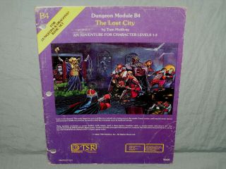 D&d 1st Edition Module - B4 The Lost City (rare - Hard To Find And Vg)