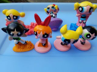Burger King 2002 Powerpuff Girls Toys,  Plus 3 extra Powerpuff girls figurines 3