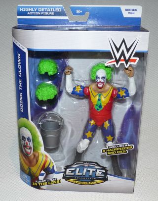 Mattel Wwe Elite Flashback Series 34 - Doink The Clown Action Figure