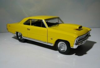 1966 Chevrolet Nova Ss Pro Stock Dragster - 1:18 Ertl /auto World Yellow