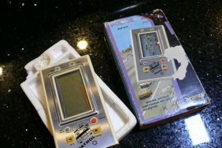 Bronza Police Vintage Lcd Electronic Handheld Arcade Game And Watch ✨works✨