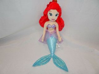 Disney Store Princess Ariel Plush Doll Toy Beauty & The Beast Medium 20 "