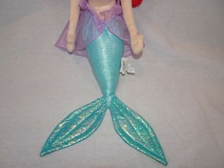 Disney Store Princess Ariel Plush Doll Toy Beauty & The Beast Medium 20 