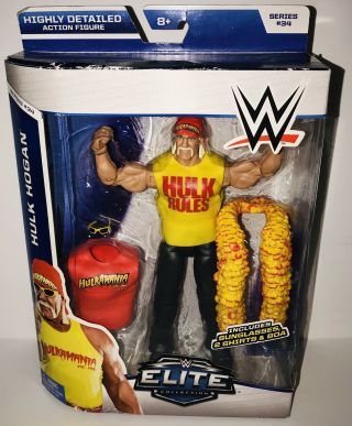 Hulk Hogan Wwe Series 34 Elite Mattel Action Figure -
