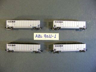 Azl,  Bethgon Coal Porters W/coal Loads,  4 - Cars,  Norfolk Southern (ns),  Z,  9011 - 1