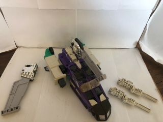 Transformers G1 Six - Changer Sixshot Decepticon,  Complete But One Fin Is Broken