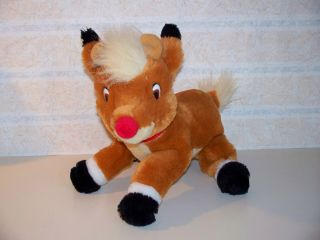 1999 Prestige Rudolph Co.  Rudolph The Red Nose Reindeer 10 " Plush Stuffed Animal