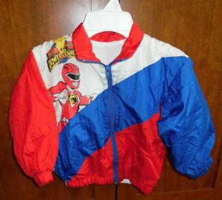 1994 Power Rangers Mighty Morphin Jacket Saban Sz 3/4 Windbreaker