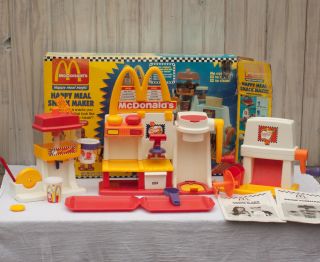 Mcdonalds Happy Meal Magic Snack Maker Hamburger French Fry & Fountain Drink Toy
