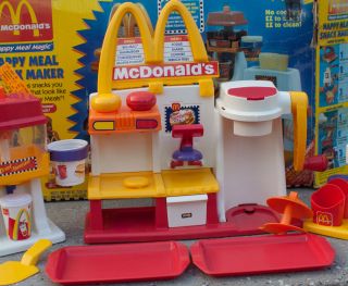 McDonalds Happy Meal Magic Snack Maker Hamburger French Fry & Fountain Drink Toy 4