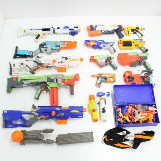 Bulk Assortment Of Nerf Guns Accessories And Bullets Games Toys 974