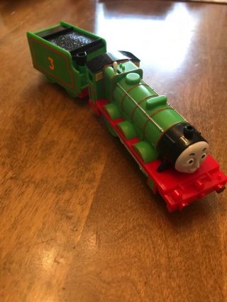 Thomas & Friends Trackmaster HENRY with Tender Motorized Battery Operated 2009 2