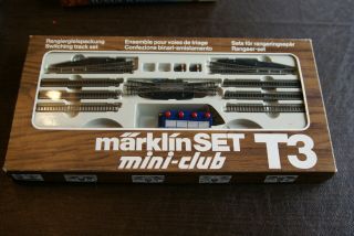 Marklin Z Scale 8194 Switching Track Extension Set T3 W/powered Turnouts