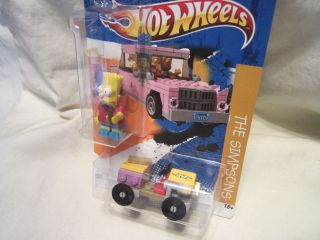 Hot Wheels CUSTOM THE SIMPSONS FAMILY CAR w/Bart Lego Figurine Limited 1/25 Made 3