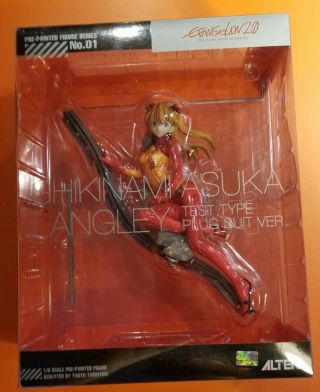 Evangelion: 2.  0 Asuka Langley Test Type Plug Suit Ver.  1/8 Scale Figure Alter
