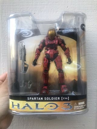 Mcfarlane Toys Halo 3 Series 1 Red Eva Spartan Figure Microsoft X Box