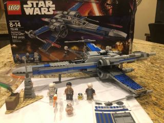 Lego Star Wars 75149 Resistance X - Wing Fighter 74149 100 Complete.