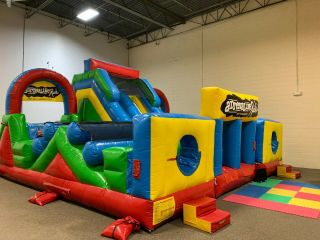 34x23x16 Hec Adrenaline Rush 2 Obstacle Course Commercial Kids/party Inflatable