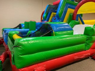 34x23x16 HEC Adrenaline Rush 2 Obstacle Course Commercial Kids/Party Inflatable 3