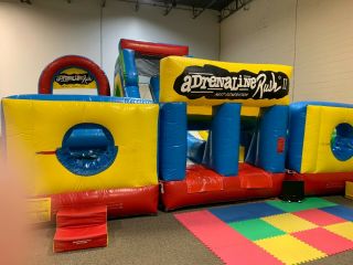 34x23x16 HEC Adrenaline Rush 2 Obstacle Course Commercial Kids/Party Inflatable 6