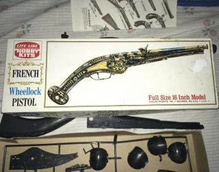 ⚔️ Life - Like Hobby French Wheellock Pistol 1:1 Full Scale 16” Model Kit Open Box