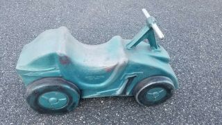 Vintage Playground Race Car Spring Ride Toy Saddle Mates Game Time