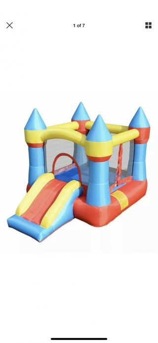 Inflatable Bouncer Moonwalk Slide Bounce House Jumper Kids Play Center
