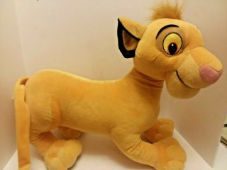 Disney Lion King Simba Jumbo Plush Stuffed Animal Toy 22 " Long Hasbro