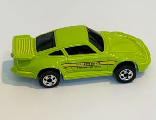 1989 Hot Wheels Green Porsche 930 Turbo - 10