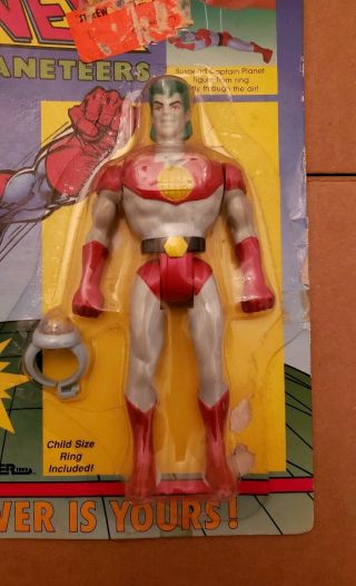 Captain Planet Tiger Toys Flies Under Your Control Ring Action Figure 1991 2