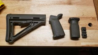 Magpul Moe Stock,  Grip And Fore Grip