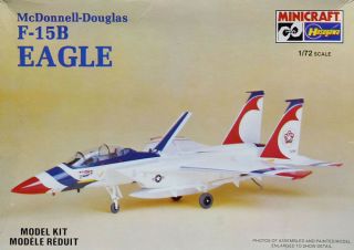 Hasegawa Minicraft 1:72 Mcdonnell Douglas F - 15b Eagle Plastic Model Kit 1160u3